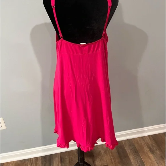 Pink soft cotton stretch pink mini nightgown dress🌺 - Picture 1 of 3
